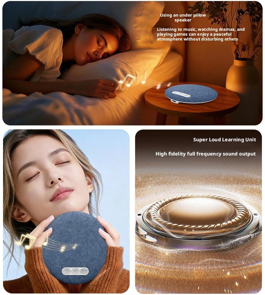 Bluetooth / Ultra-Thin Pillow Speaker 2.0 / White Noise Bedside Audio High-quality Nature Sound