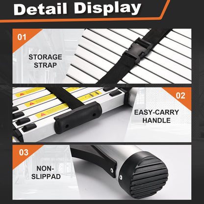 Aluminum Alloy Single-sided Telescopic Ladder Folding