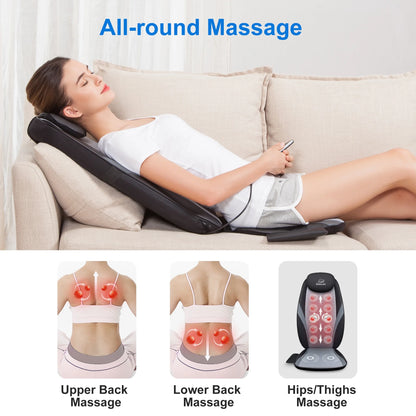Back Massager with Heat, Electric Tissue Kneading Massage Chair Pad, Gifts