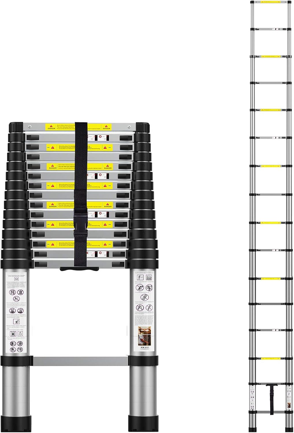 Aluminum Alloy Single-sided Telescopic Ladder Folding