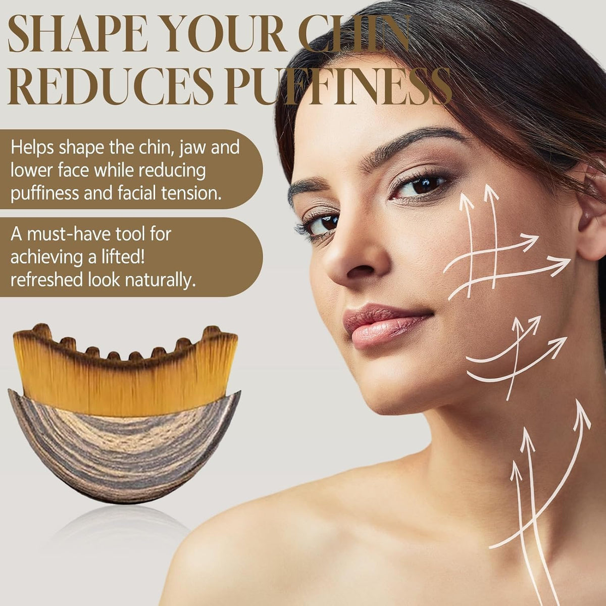 New Face Brush for Sculpting – Anti-Puffiness Detox & Lift Improves Skin Glow.