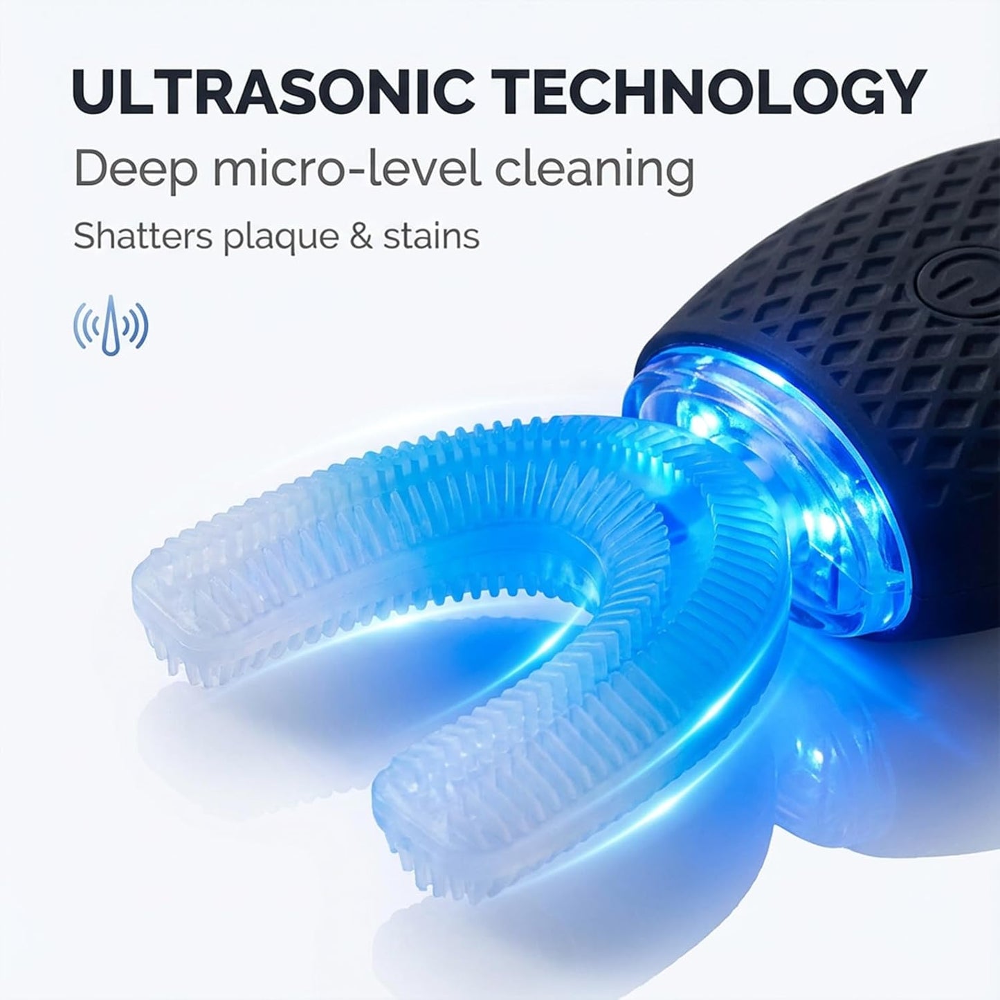 Professional 360° Ultrasonic Toothbrush & Blue Light Whitening Kit