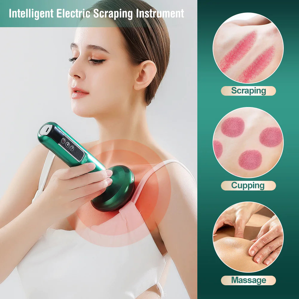 Electric Vacuum Cupping Massager 12 adjustable suction levels