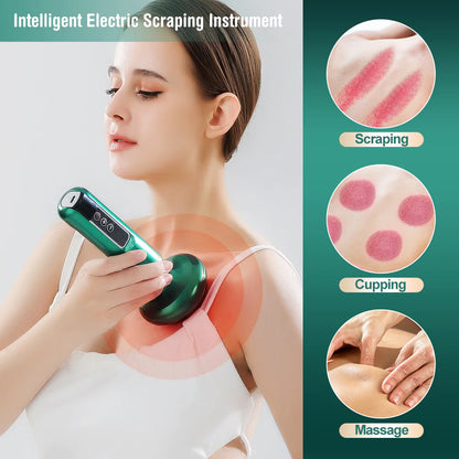 Electric Vacuum Cupping Massager 12 adjustable suction levels
