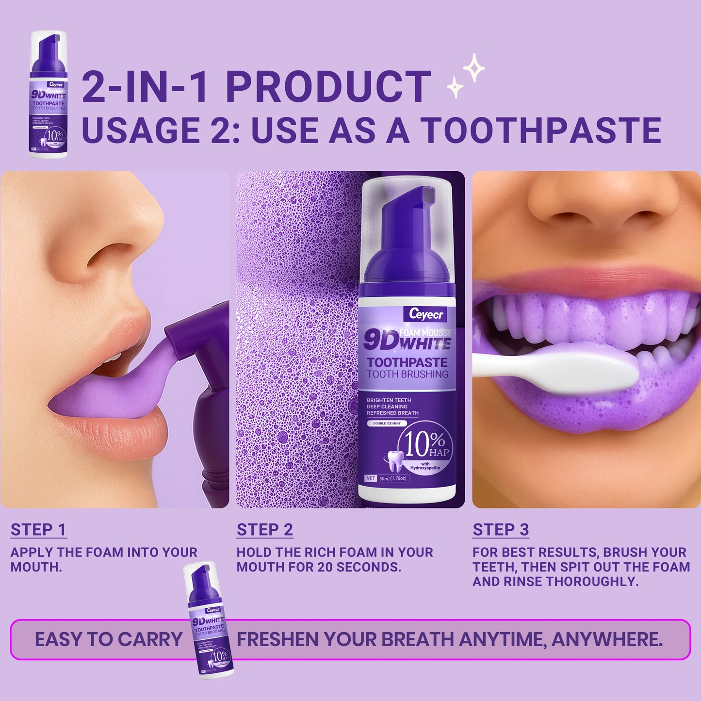 Radiant Smile Mousse Whitening Solution