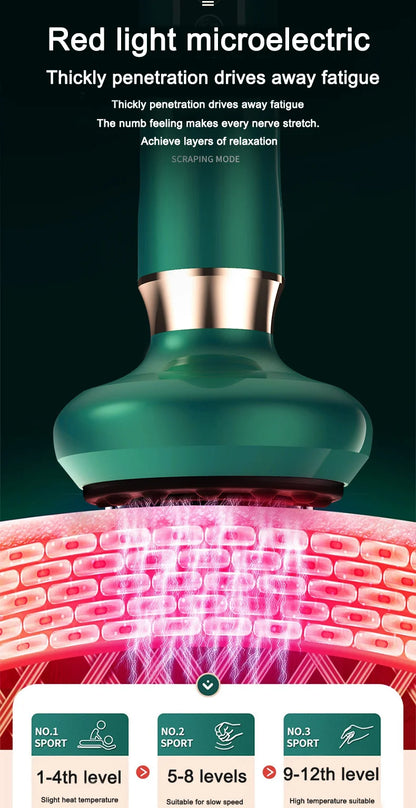 Electric Vacuum Cupping Massager 12 adjustable suction levels