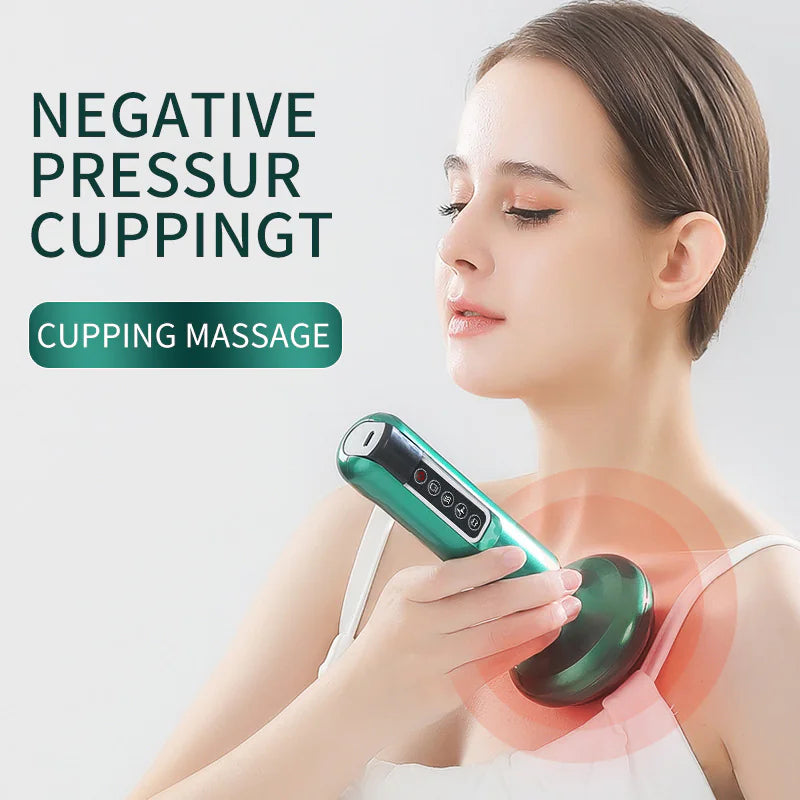 Electric Vacuum Cupping Massager 12 adjustable suction levels