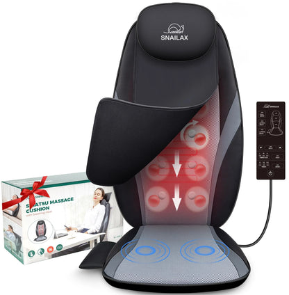 Back Massager with Heat, Electric Tissue Kneading Massage Chair Pad, Gifts